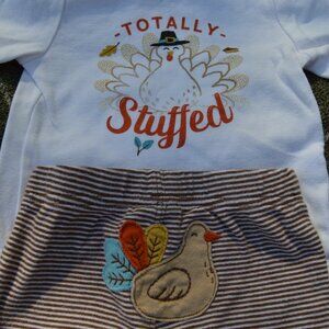 Totally Stuffed Baby Thanksgiving Outfit 6M